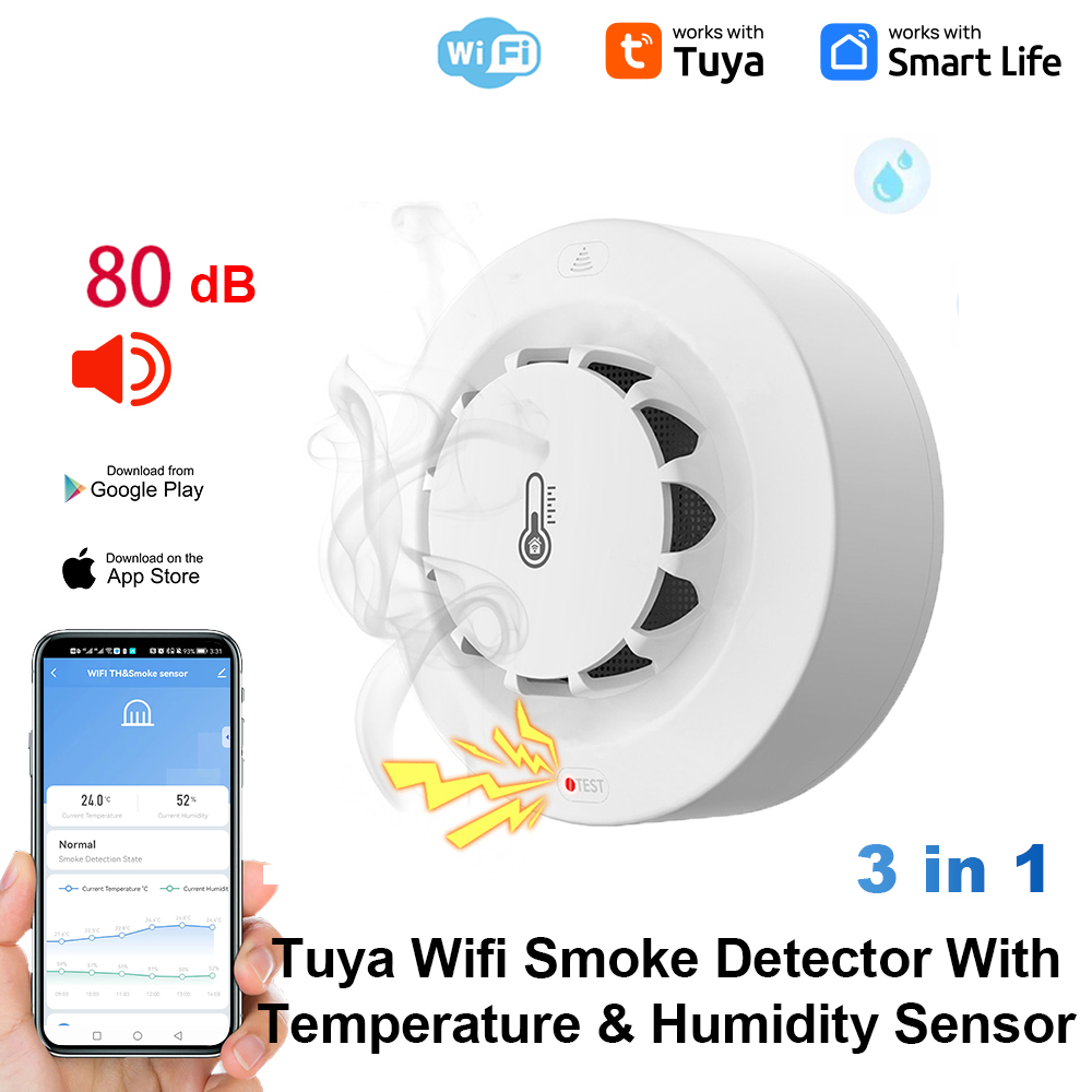 Wifi Thermostat - Sensor Suhu dan Kelembapan WiFi Tuya,