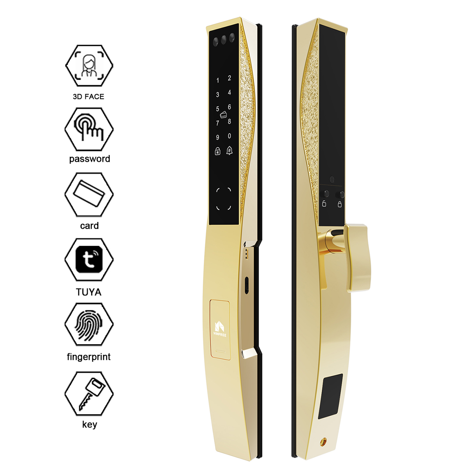 Smart Door Lock Wifi - Kunci Pintu Digital Slim Frame Pintar
