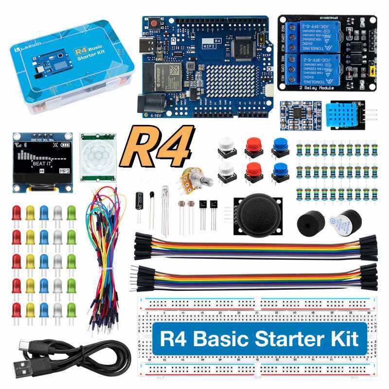Electronics Project Kit - Kit Pemula Pengembangan UNO R4 yang