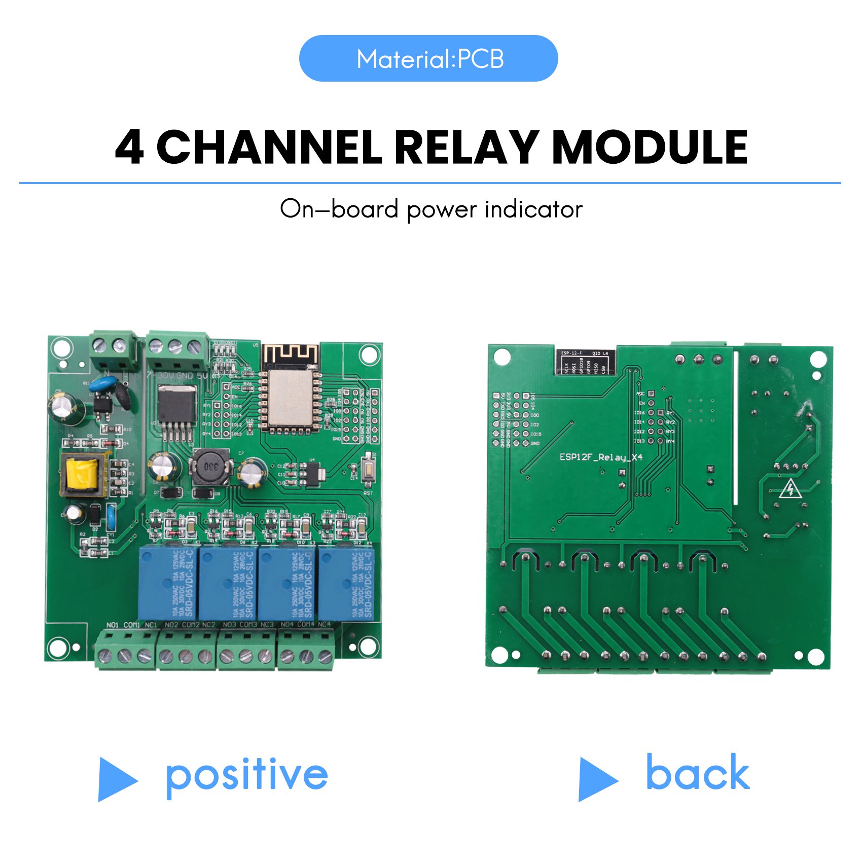 Esp8266 Relay Module - SCLS ESP8266 Modul Relai 4 Saluran