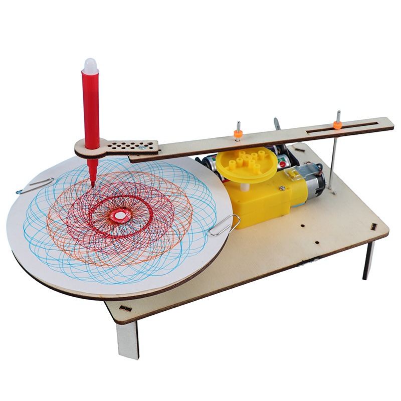 Electronics Project Kit - 1-3Pcs Mainan Robot Gambar Elektrik Kayu