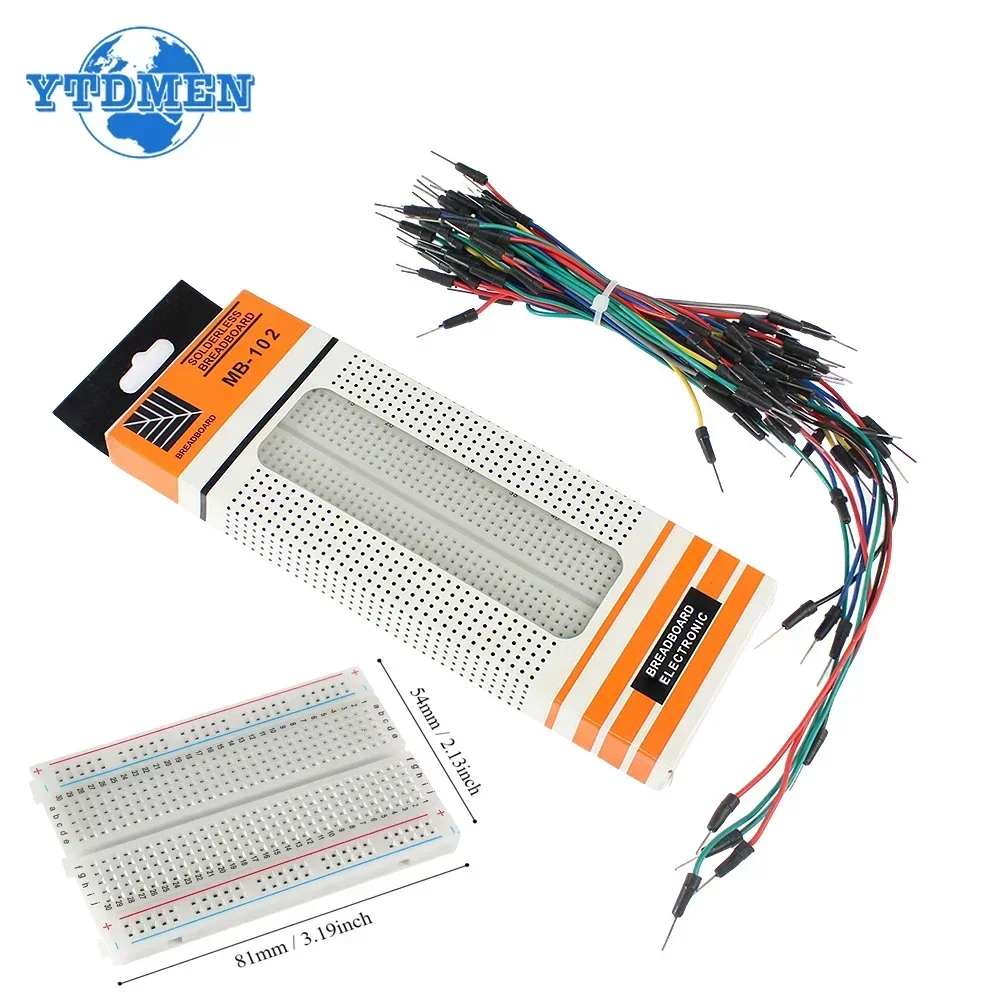 Sensor Kit Arduino - MB-102 Breadboard 400 830 poin Solderless