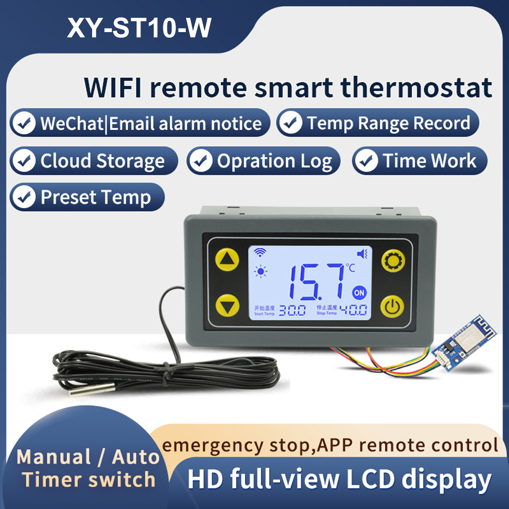 Wifi Thermostat - Termostat tampilan Digital pengontrol suhu, ST10-W/SA10-W/SA30-W/ST30-W