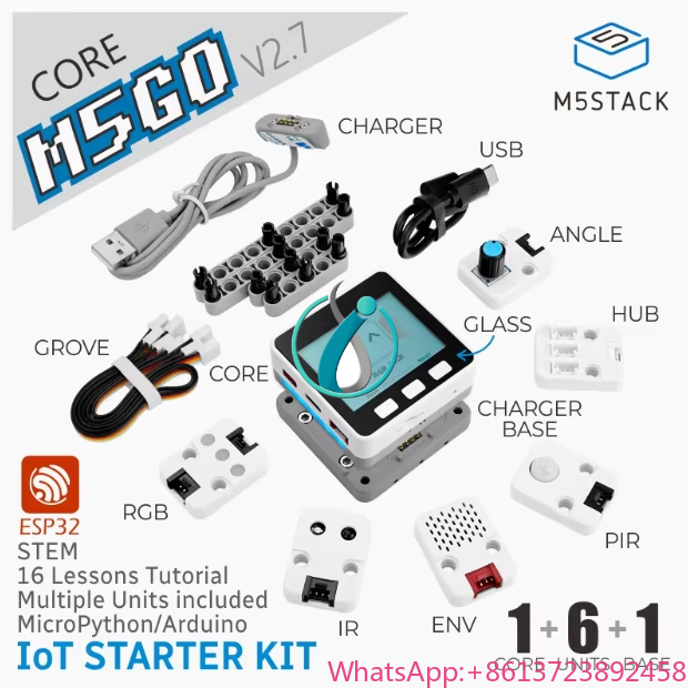 Iot Kit Beginner - Produk baru Official M5Stack M5GO IoT