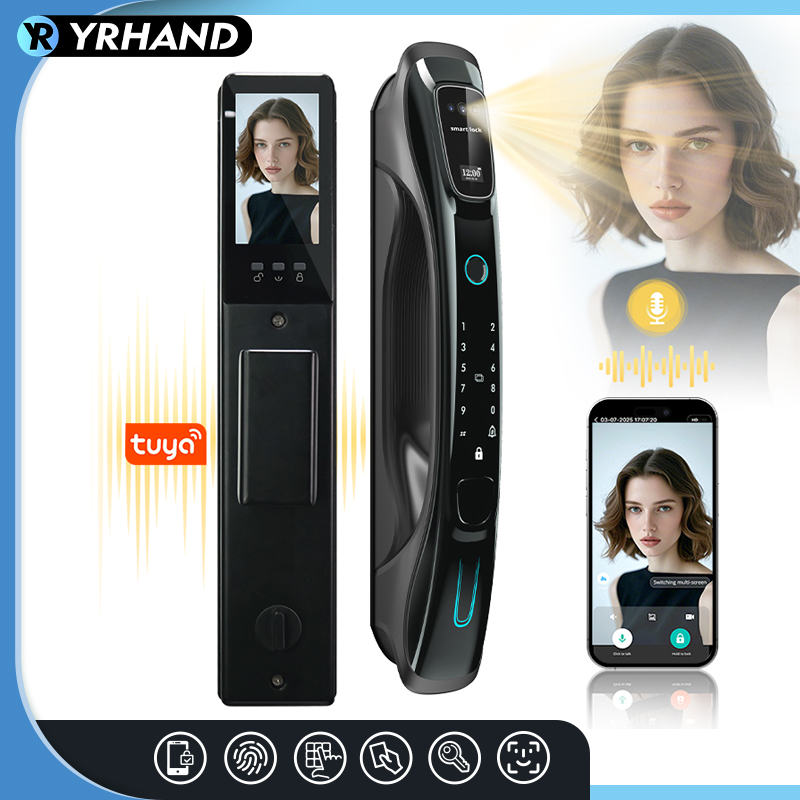 Smart Door Lock Wifi - Kunci Pintar Pengenal Wajah 3D, Pengenal