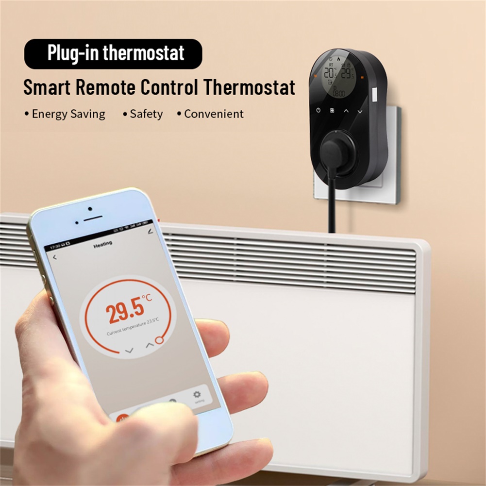 Wifi Thermostat - Soket Pengontrol Suhu WIFI Sensor Ganda