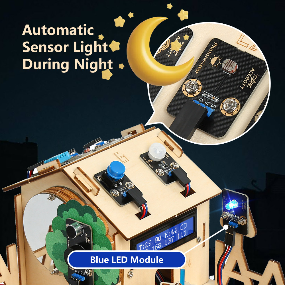 ACEBOTT Smart Home STEM STEAM  - Esp32 Smart Home Kit ulasan dan harga