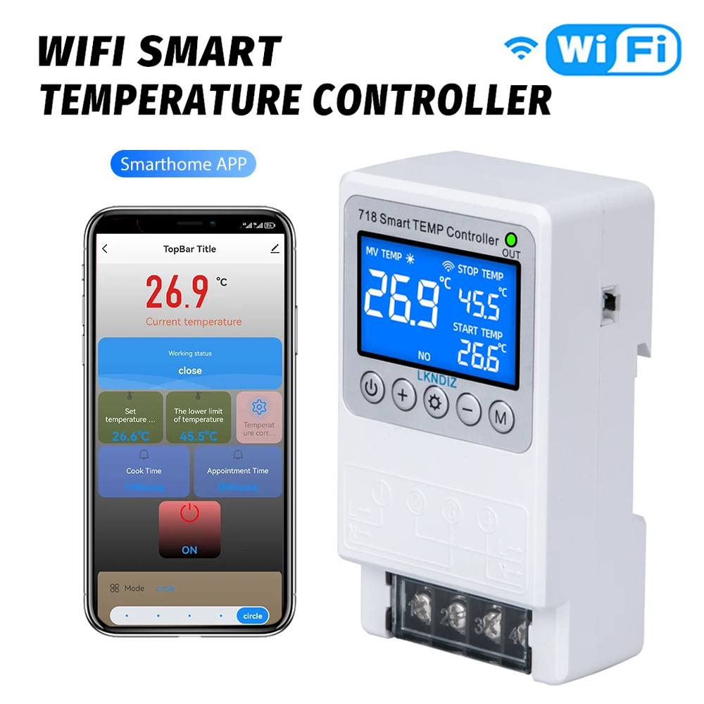 Pengendali suhu WIFI pintar, p - Wifi Thermostat ulasan dan harga
