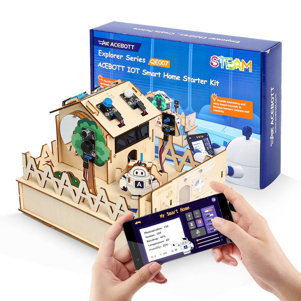 ACEBOTT Kit Starter uap STEM r - Esp32 Smart Home Kit ulasan dan harga