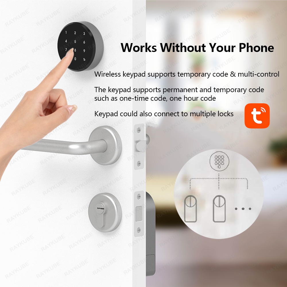 RAYKUBE A1 Pro Tuya BEL Set Ku - Smart Door Lock Wifi ulasan dan harga