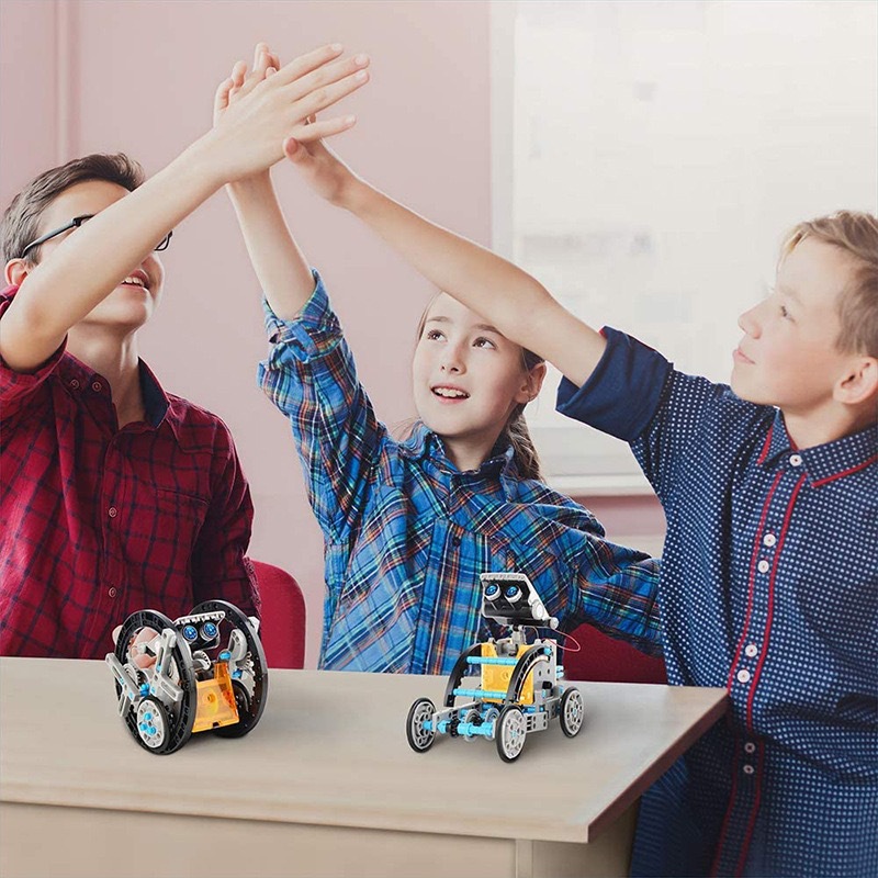 Kit Robot Tenaga Surya 13-in-1 - Stem Robotics Kit ulasan dan harga