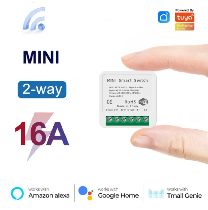 Tuya Mini 16A sakelar WiFi Sma - Smart Home Automation Kit ulasan dan harga