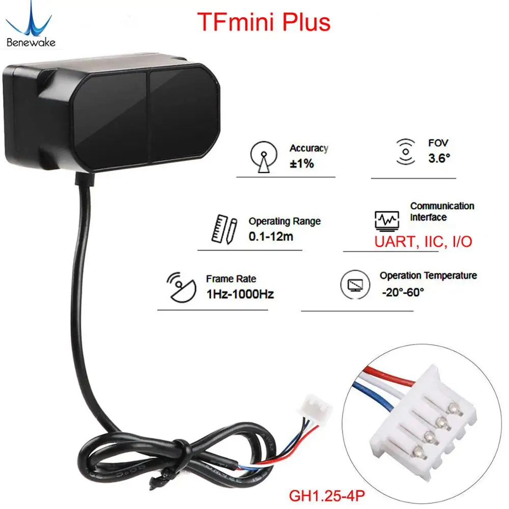 Benewake TFmini-S/TFmini Plus  - Sensor Kit Arduino ulasan dan harga