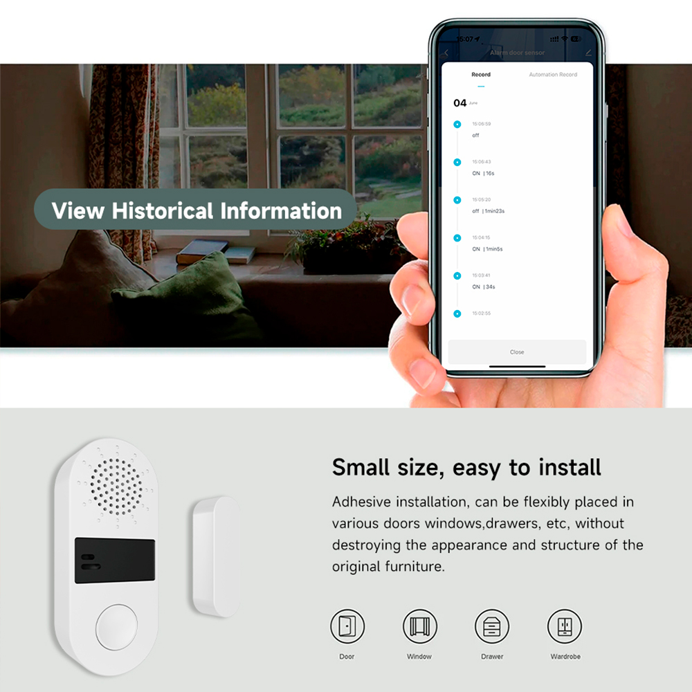 Sensor Kontak Pintu Jendela Ni - Smart Home Automation Kit ulasan dan harga
