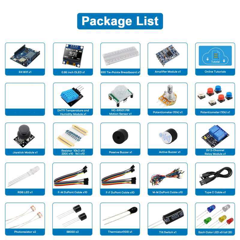 Kit Pemula Pengembangan UNO R4 - Electronics Project Kit ulasan dan harga