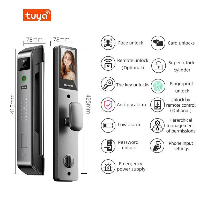 Kunci Pintu Pintar dengan Sidi - Smart Door Lock Wifi ulasan dan harga