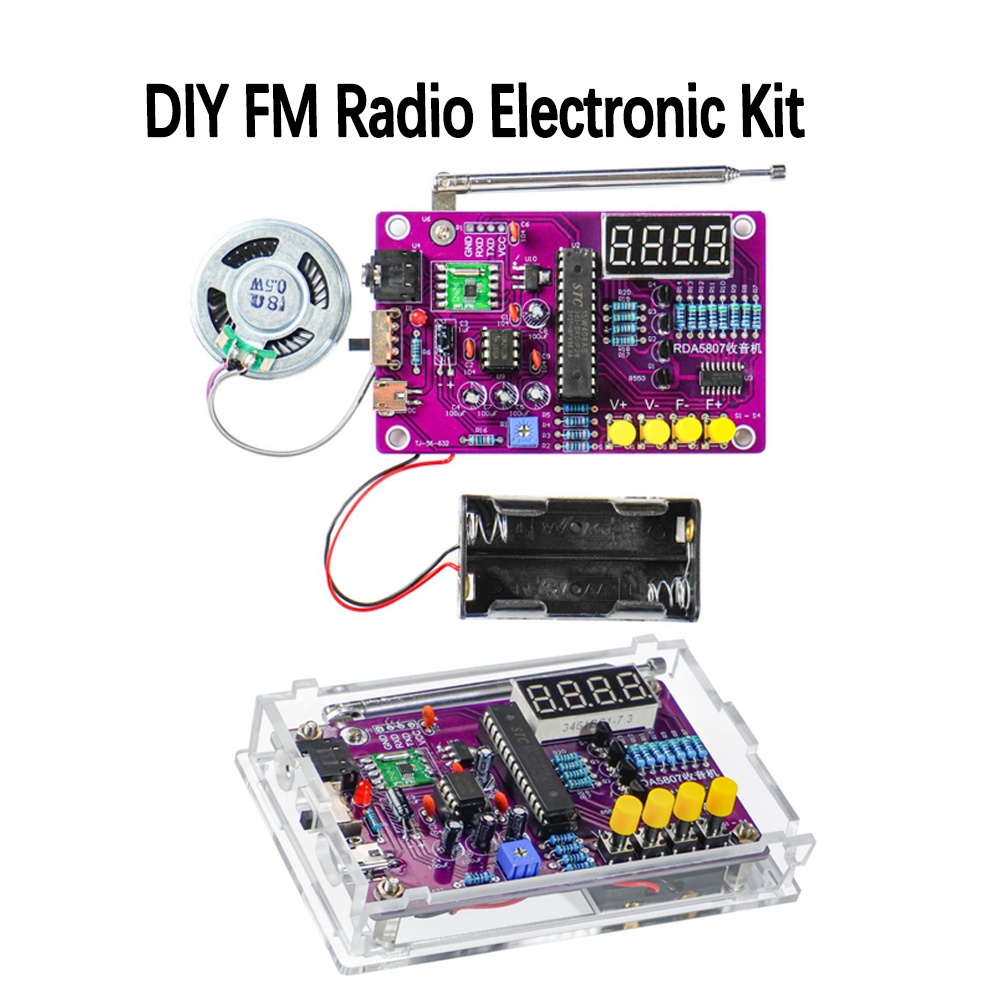 Kit Elektronik Radio FM DIY 87 - Electronics Project Kit ulasan dan harga