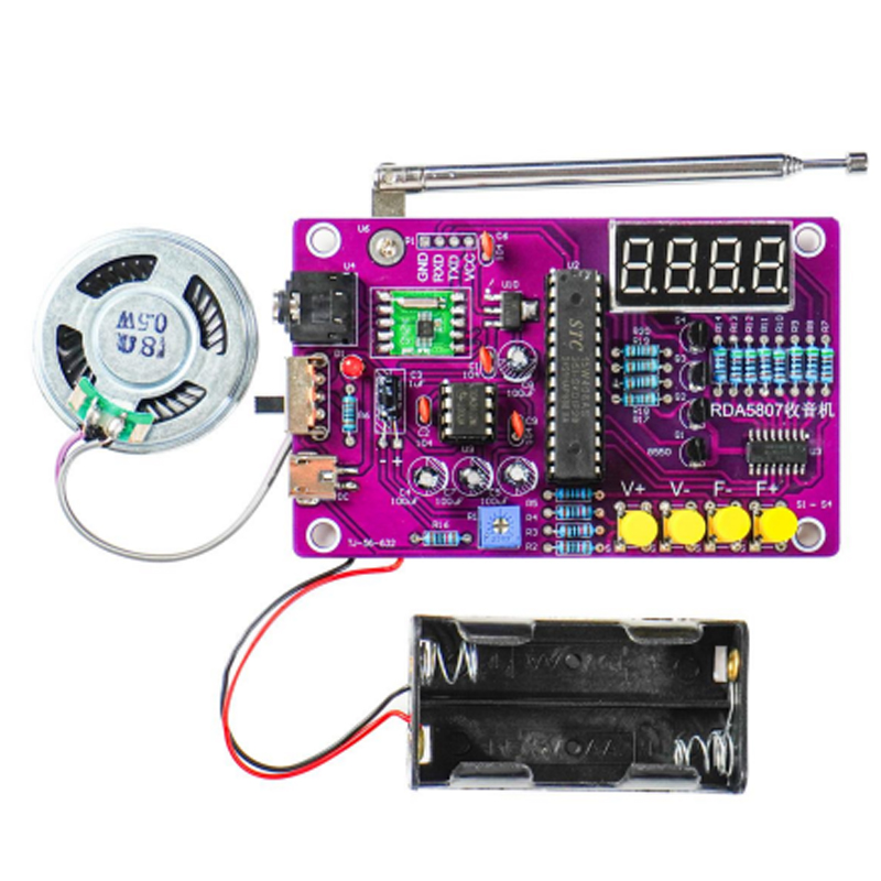 Kit Elektronik Radio FM DIY 87 - Electronics Project Kit ulasan dan harga