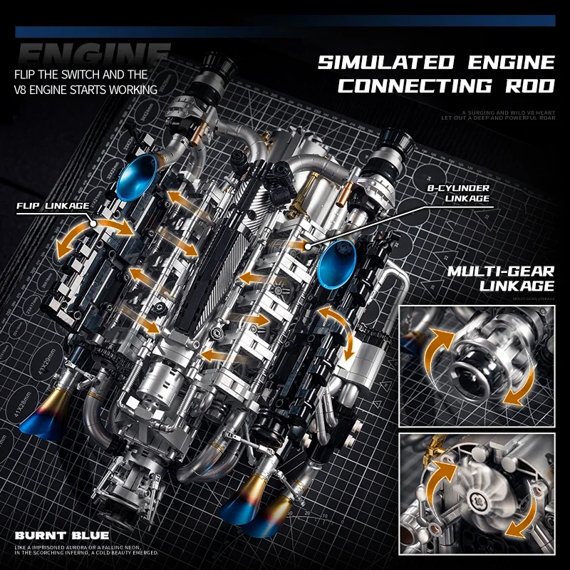 Paket Kit Merakit Mesin V8 unt - Stem Robotics Kit ulasan dan harga