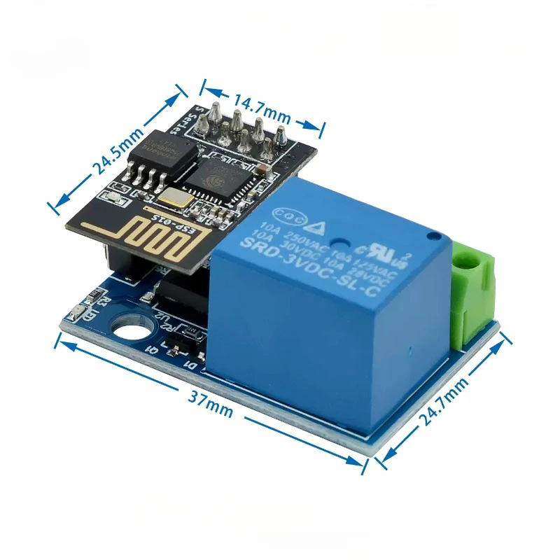 ESP8266 ESP-01 ESP-01S 5V, Mod - Esp8266 Relay Module ulasan dan harga
