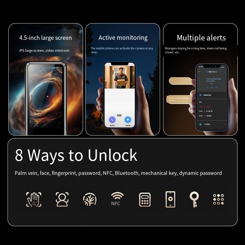 Kunci Pintar Digital Elektroni - Smart Door Lock Wifi ulasan dan harga