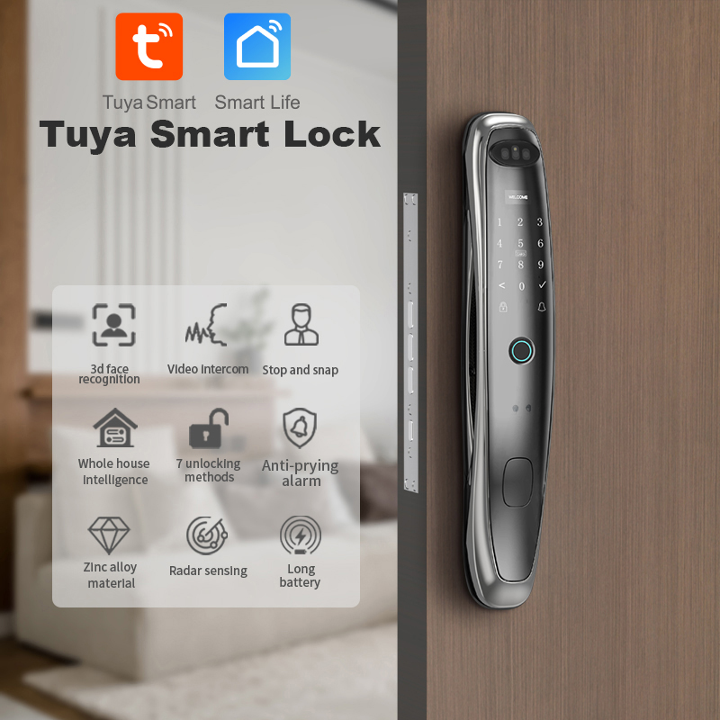 Kunci Pintu Pintar Tuya WiFi d - Smart Door Lock Wifi ulasan dan harga