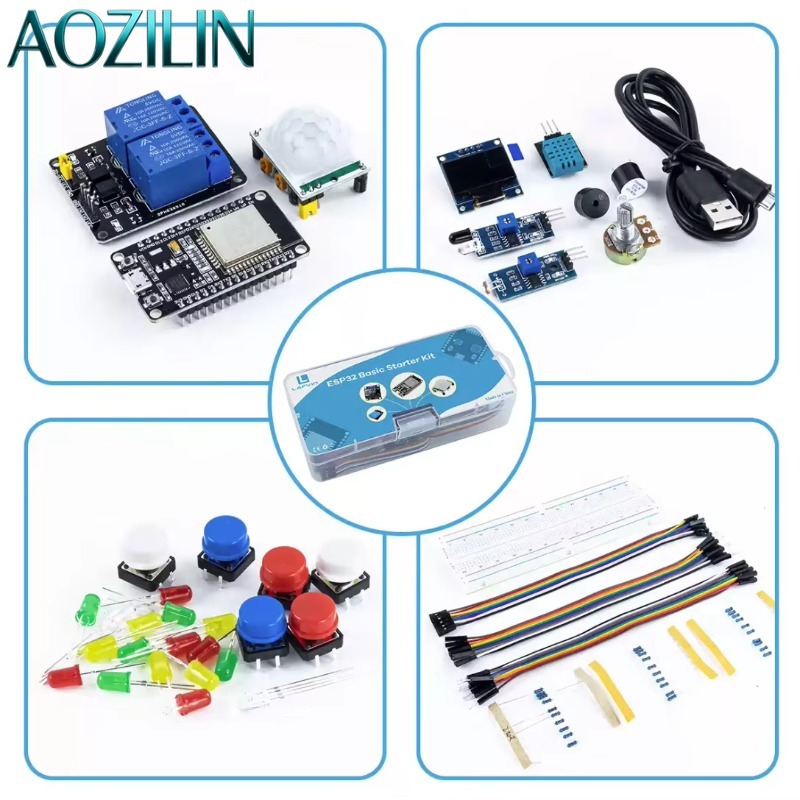 AOZILIN 10 Set Kit Pengembanga - Iot Kit Beginner ulasan dan harga