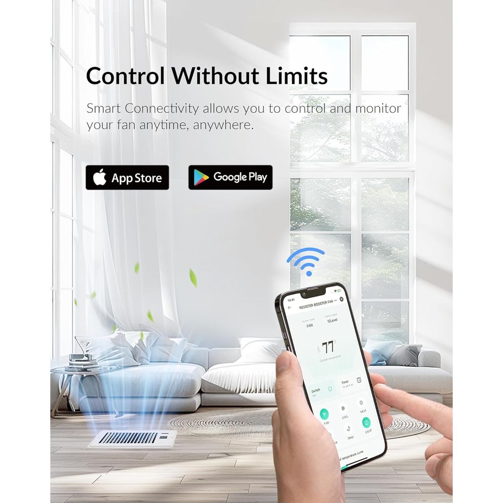 Kipas Booster Register Super S - Wifi Thermostat ulasan dan harga